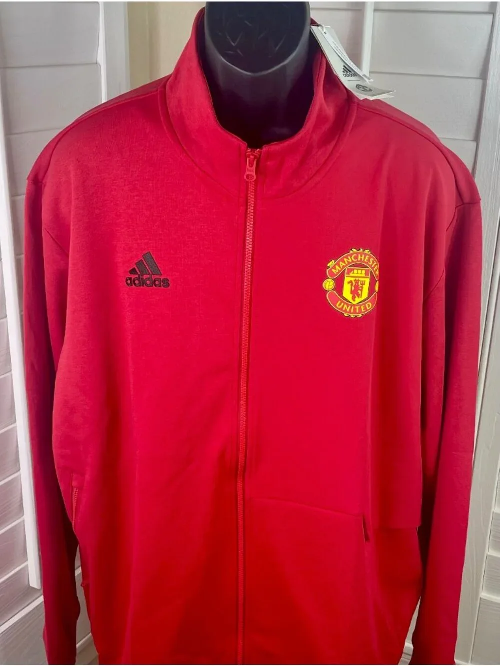 Adidas Manchester United FC Anthem Real Red Track Jacket IA8564, Men’s 2XL - NWT